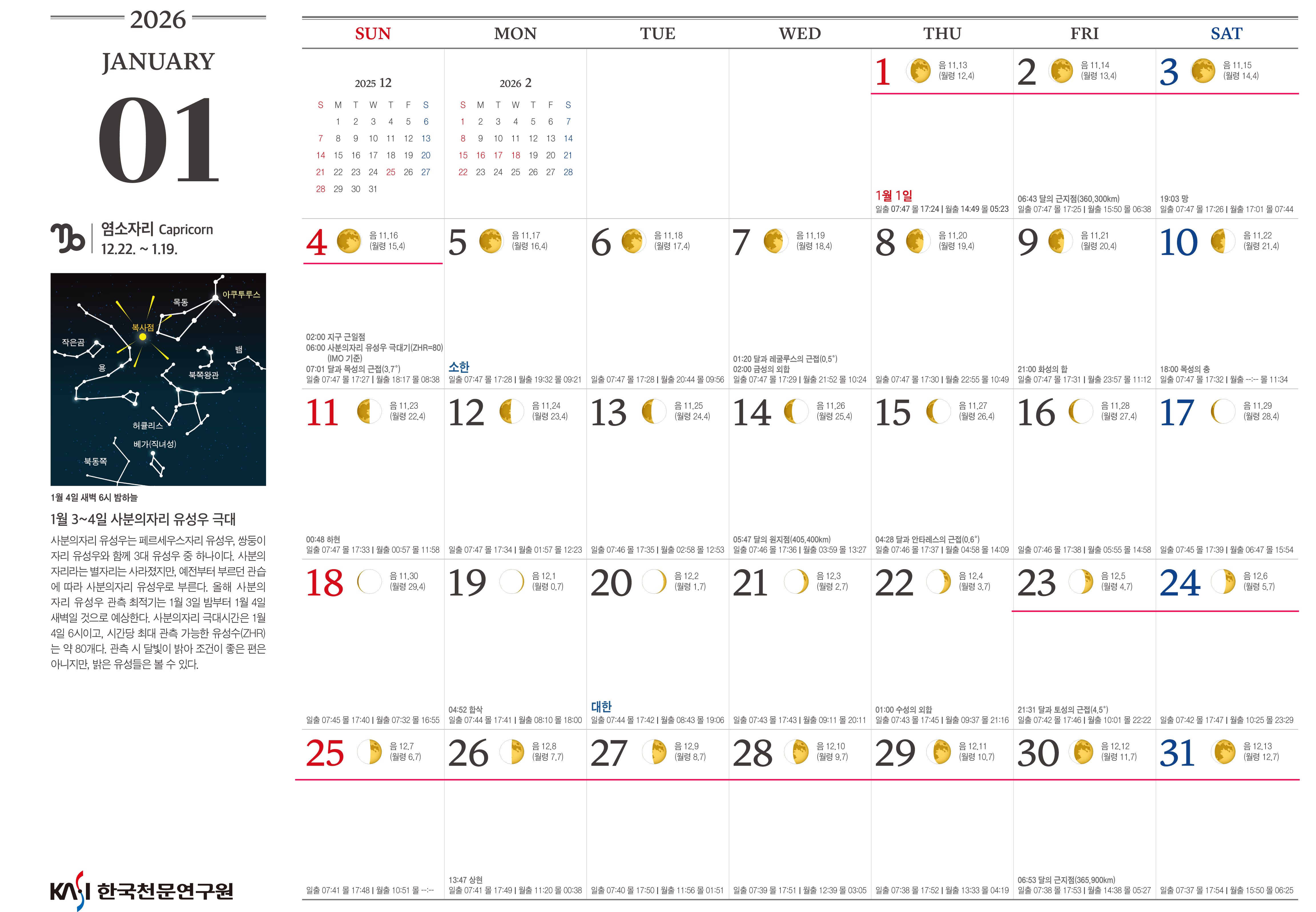 2026년 1월의 천문력 첨부이미지 : 1.jpg